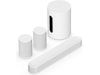 Sonos Beam (Gen2) Soundbar (hvid) + 2x Era 100 og 1x Sub Mini Soundbars