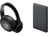 Bose QuietComfort Trådløse høretelefoner, Over-Ear (sort) + powerbank Høretelefoner