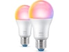 WiZ LED A-60 8,8W E27 RGB-pære 2pk LED-pærer & elpærer