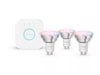 Philips Hue Essential WCA Starter Pack (3x GU10 spot + Bridge) LED-pærer & elpærer