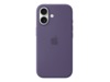 Apple iPhone 17 Silikonecover (sart lilla) Mobilcover