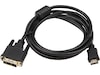 DVI til HDMI kabel 2m (sort) Monitor
