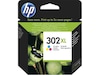 HP Blæk 302XL Tricolor Blækpatroner
