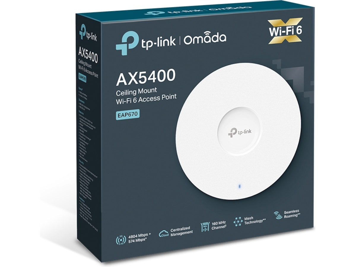 TP-Link EAP670 WiFi 6 Access Point Accesspunkter
