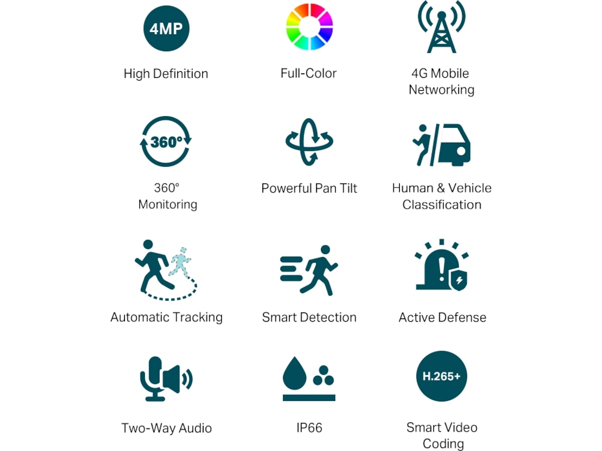 TP-Link VIGI C540-4G kamera Overvågningskameraer