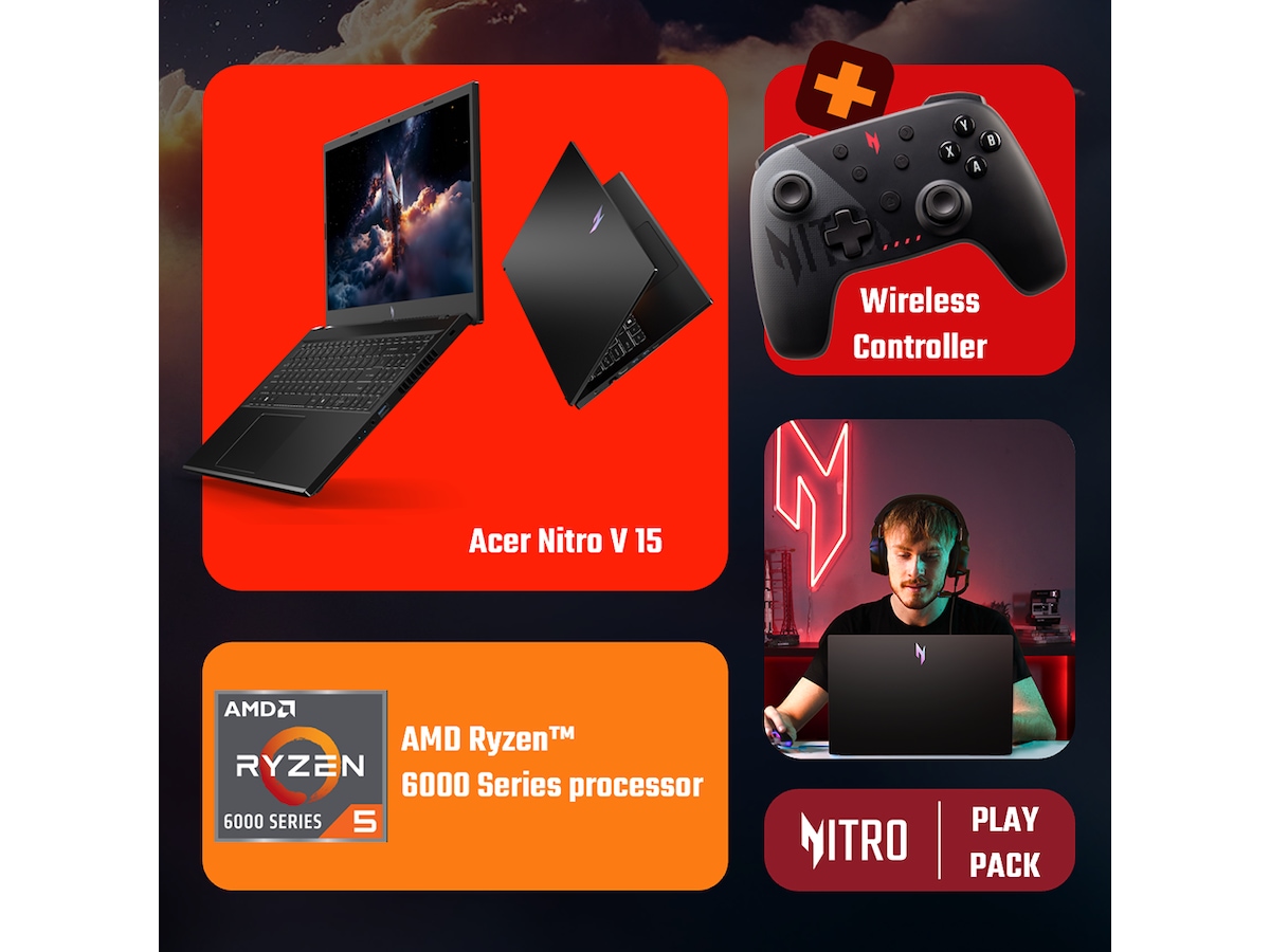 Acer Nitro V 15 ANV15-41 15,6" FHD 165 Hz inkluderet controller Gaming laptop