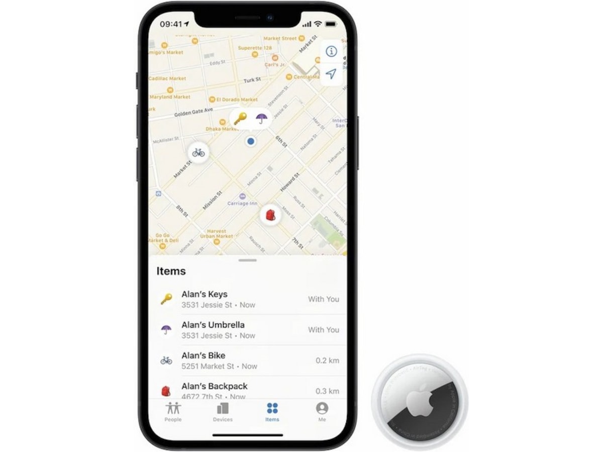 AirTag tracker 4-pack Bluetooth tracker & GPS