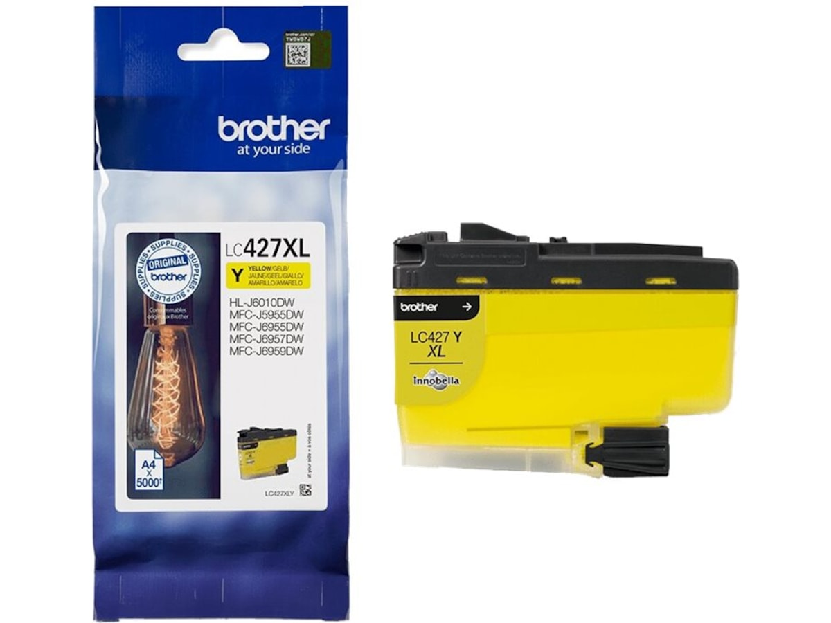 Brother blæk LC427XLY Gul Blækpatroner