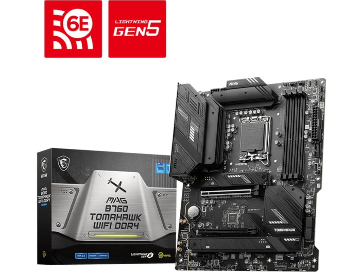 MSI MAG B760 Tomahawk WIFI DDR4 Bundkort Intel Socket