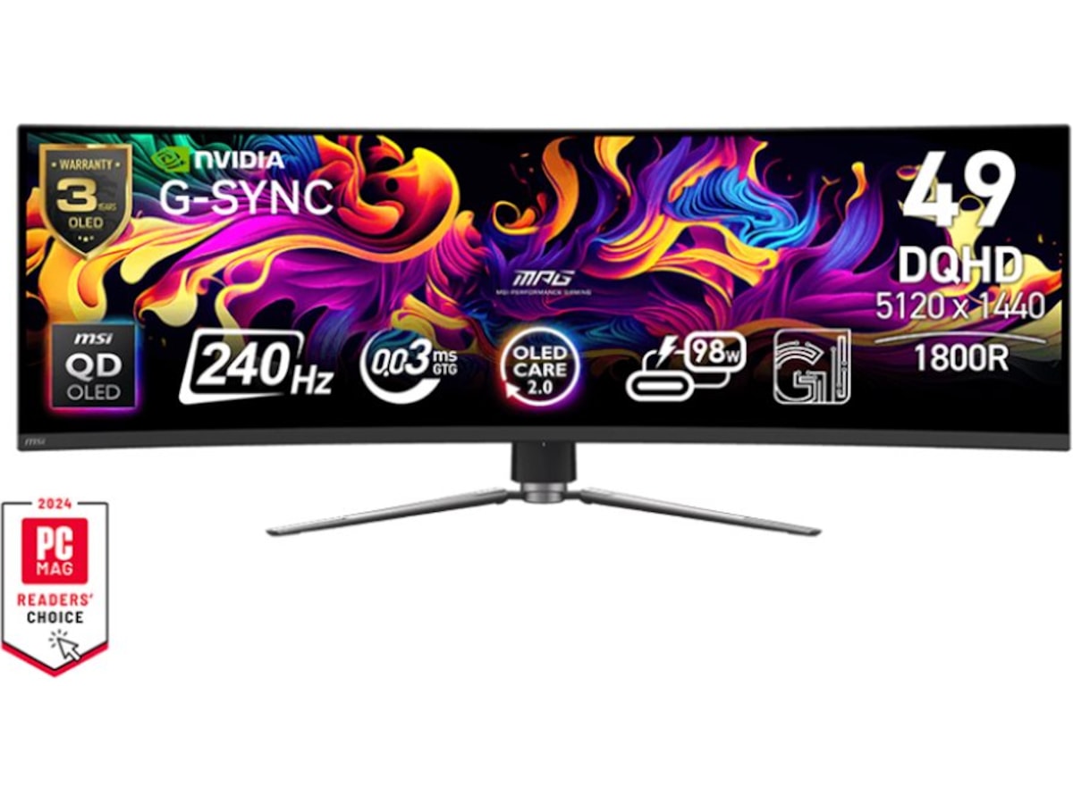 MSI 49" gamingskærm MPG 491CQPX Gamingskærme