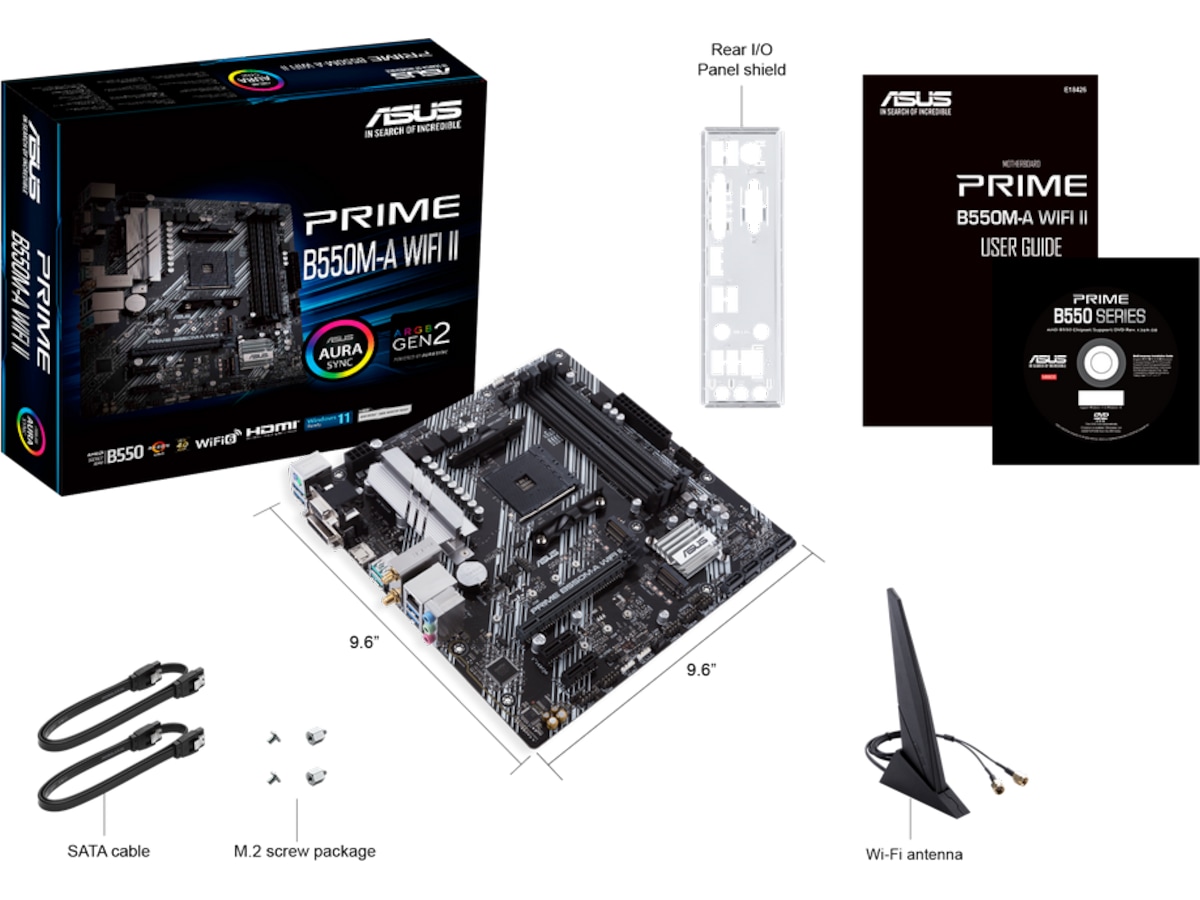 ASUS PRIME B550M-A WIFI II Bundkort AMD Socket