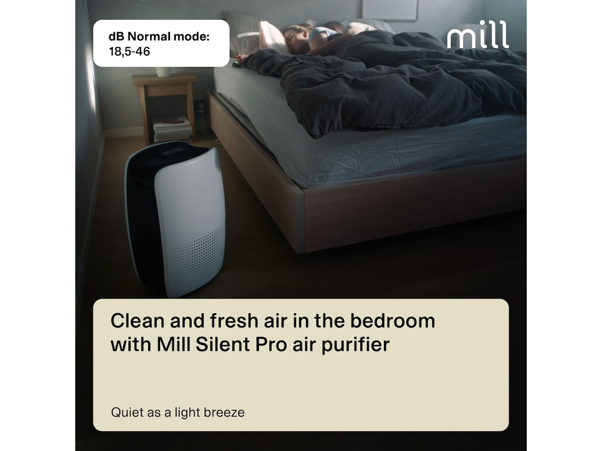 Mill Silent Pro Compact luftrenser + Sense Bundle Luftrensere