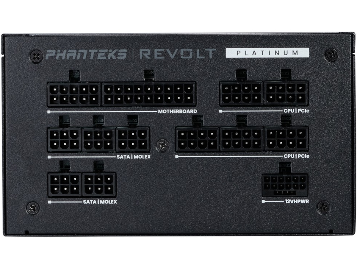 Phanteks Revolt 1000W Platinum PSU (sort) Strømforsyninger