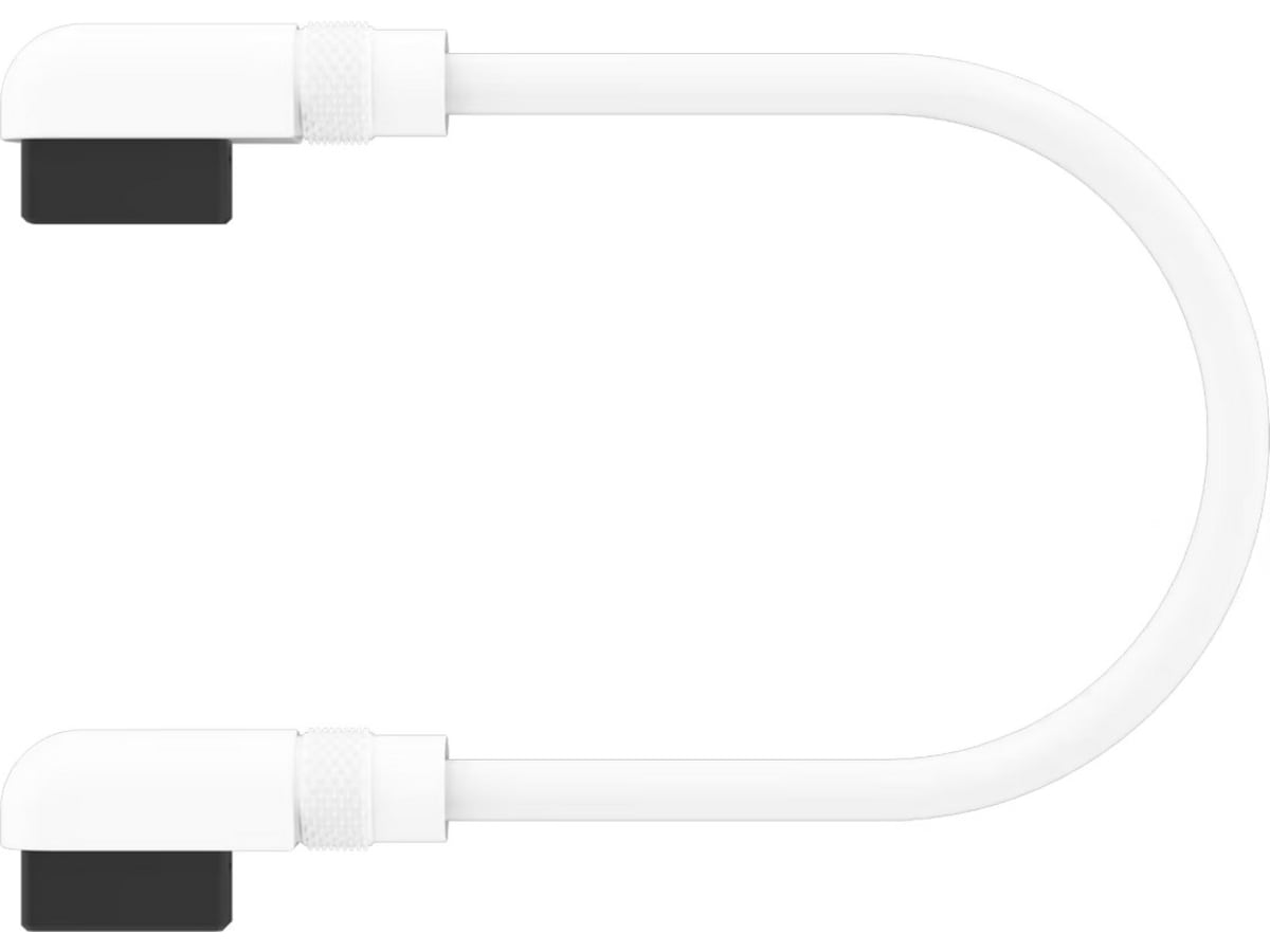Corsair iCUE Link Kabel 2x 135mm /m Slim 90° (hvidt) Tilbehør
