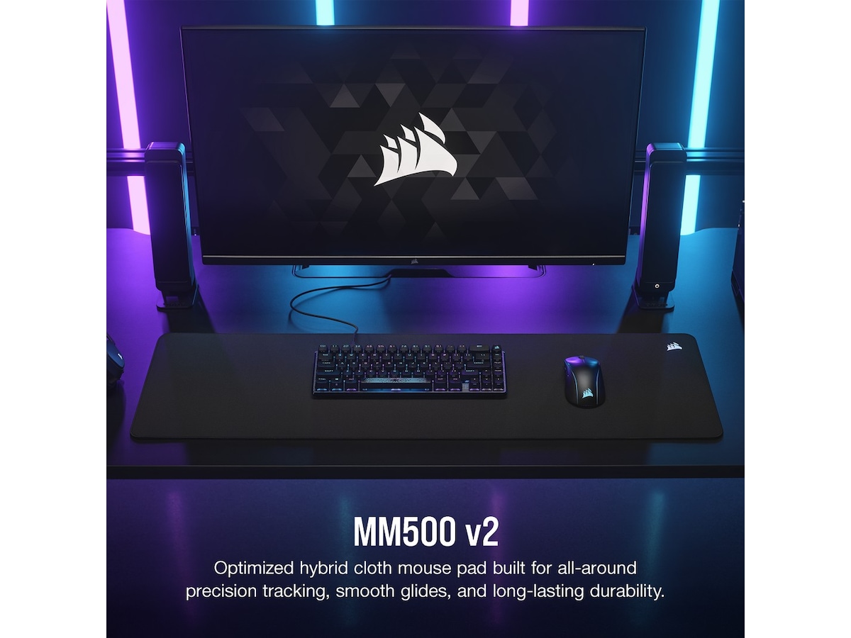 Corsair MM500 v2 Hybrid Cloth Gaming Mouse Pad Extended Gamingmusemåtte