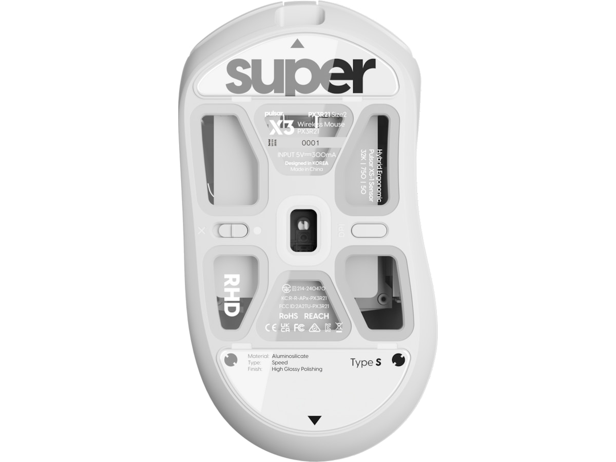 Pulsar Superglide Type-S X3 Series (hvidt) Tilbehør til gaming tastatur og mus
