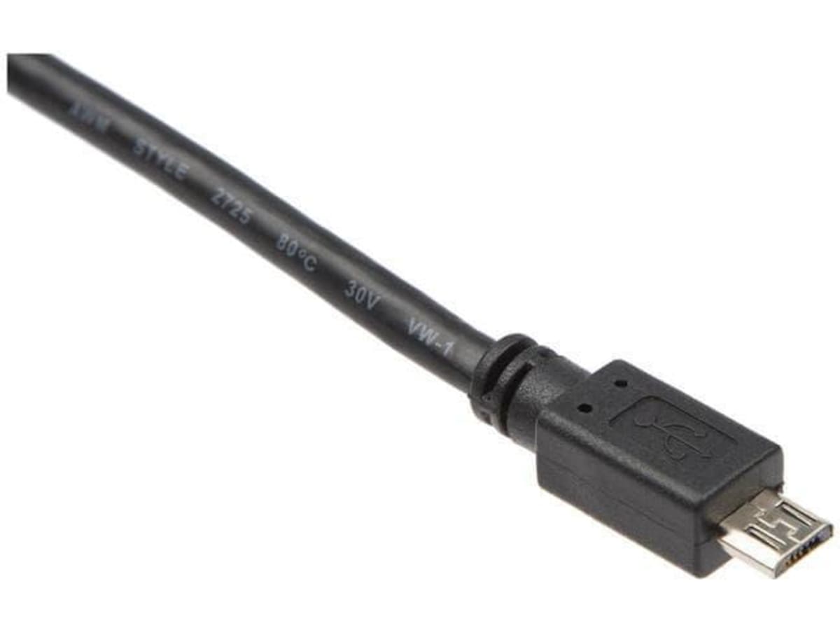 USB-A til USB Micro-B kabel 2m (sort) USB-kabler