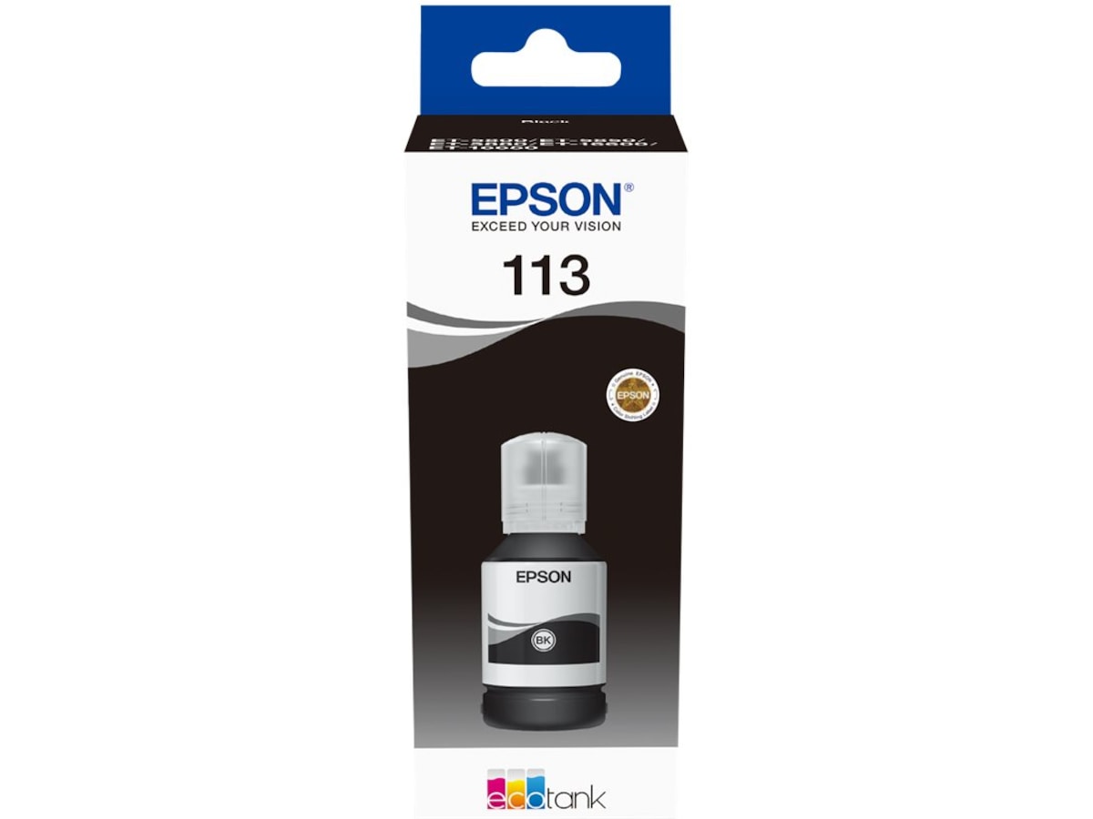 Epson Ink 113 Ecotank Sort Blækpatroner