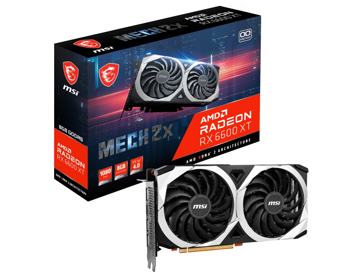 MSI Radeon RX6600XT MECH 2X OC Grafikkort Komplett dk