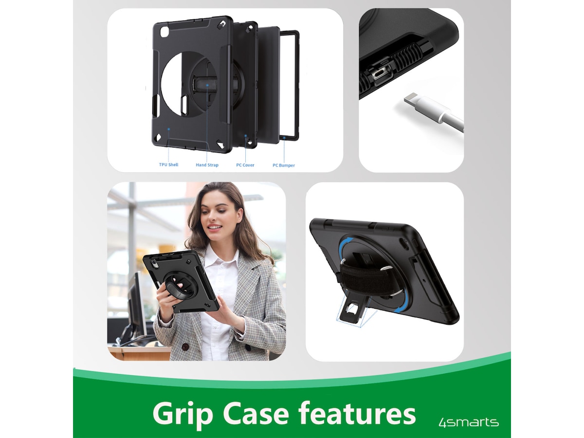 4smarts Galaxy Tab Active4 Pro Rugged Case Grip Cover til tablet