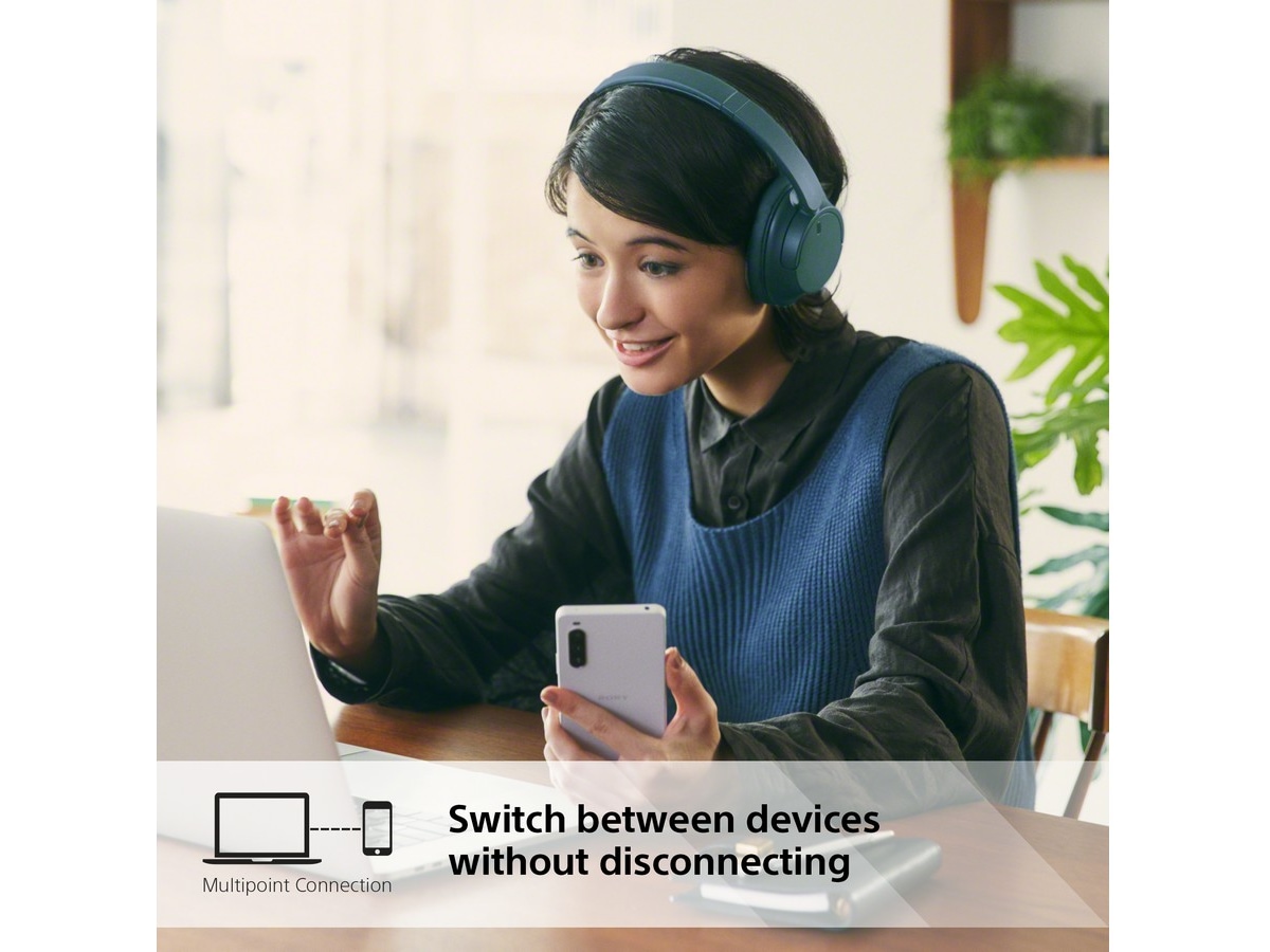 Sony WH-CH720N trådløse støjreducerende høretelefoner, Over-Ear (blå) Høretelefoner