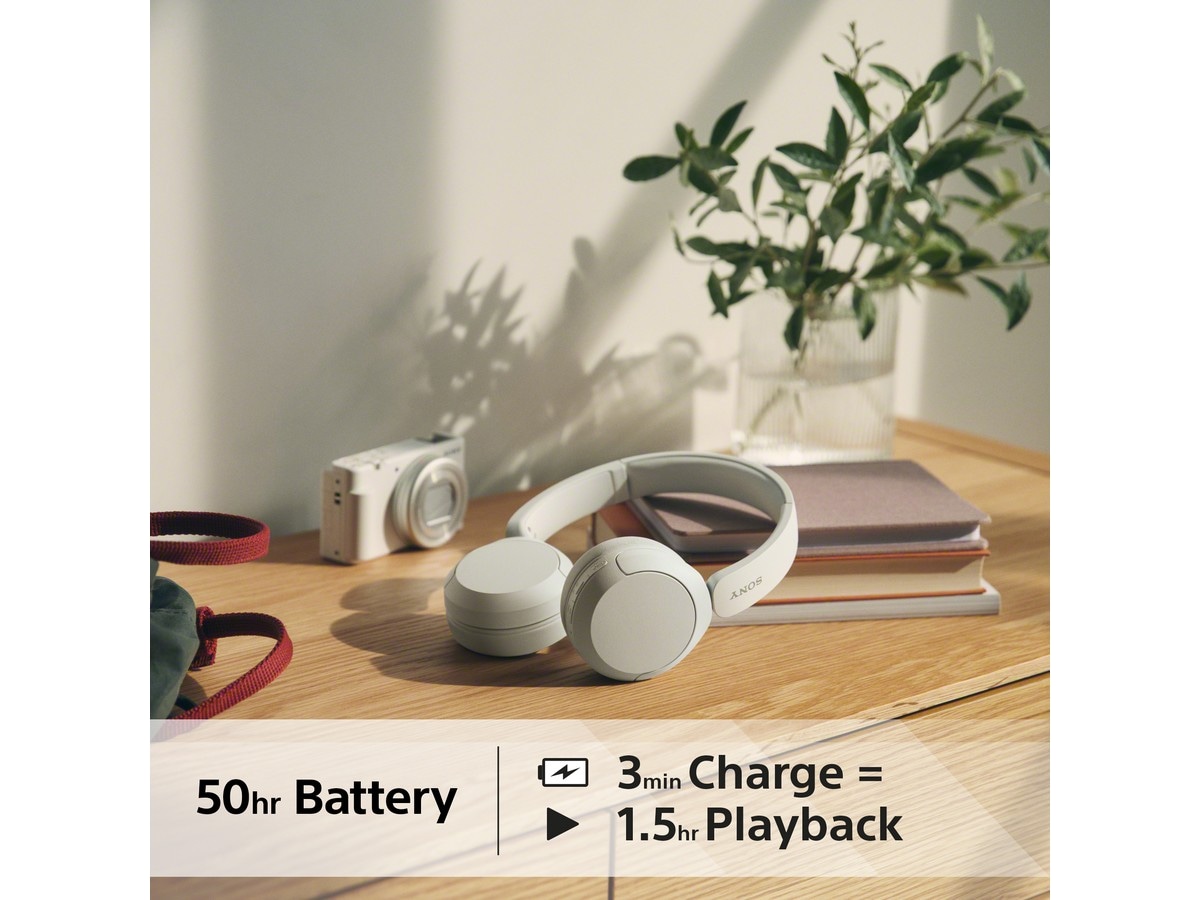 Sony WH-CH520 trådløse høretelefoner, On-Ear (hvid) Høretelefoner