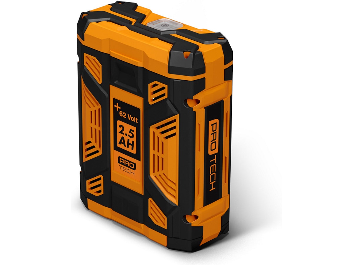 Protech +62 Volt 2.5 Ah batteri + hurtigoplader Batterier til elektriske haveredskaber