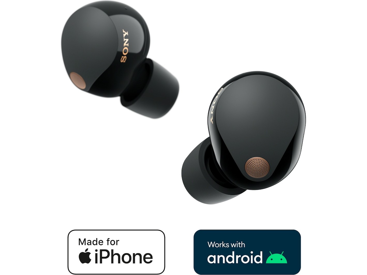 Sony WF-1000XM5 Trådløse Høretelefoner, Earbuds (sort) In-ear høretelefoner