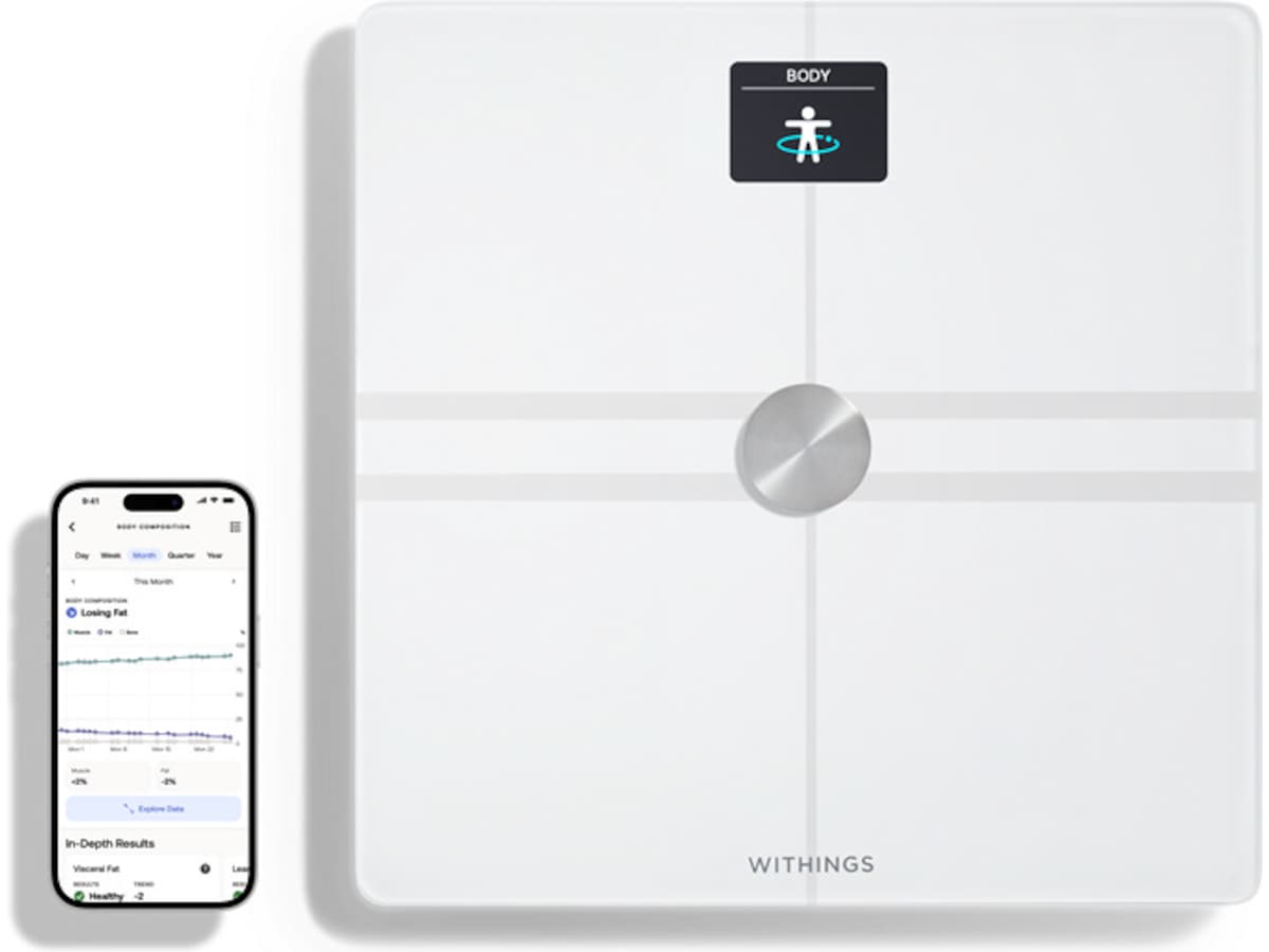 Withings Body Comp Wi-Fi smart badevægt (hvid) Badevægte