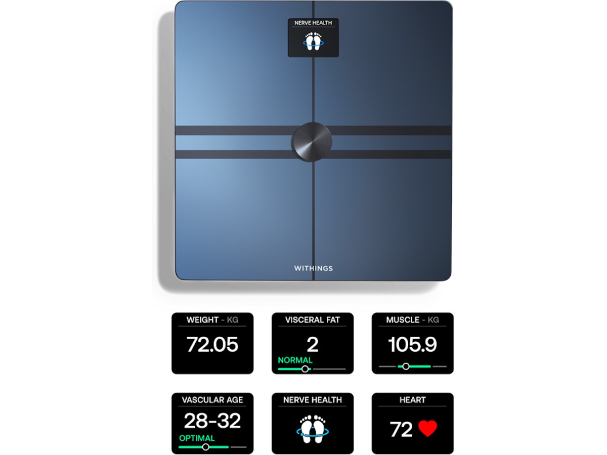Withings Body Comp Wi-Fi smart badevægt (sort) Badevægte