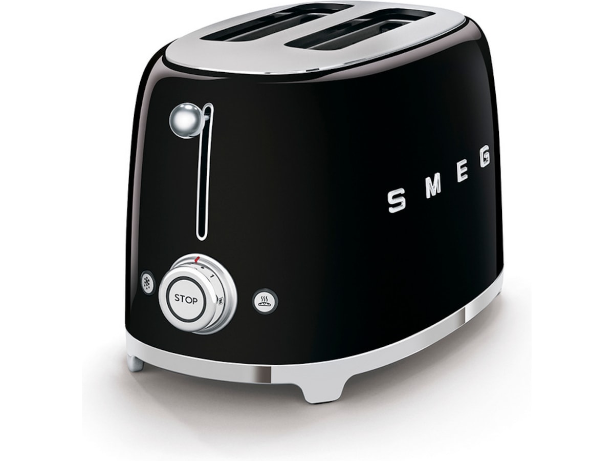 Smeg TSF01BLEU Brødrister til 2 skiver (sort) Brødristere