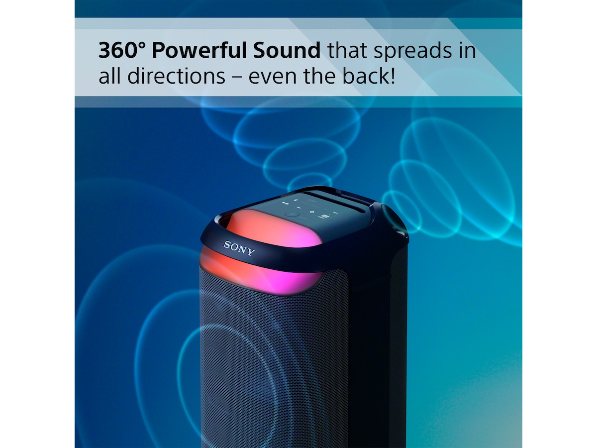 Sony SRS-XV800 trådløs bærbar højttaler (sort) Trådløs / Bluetooth højttaler