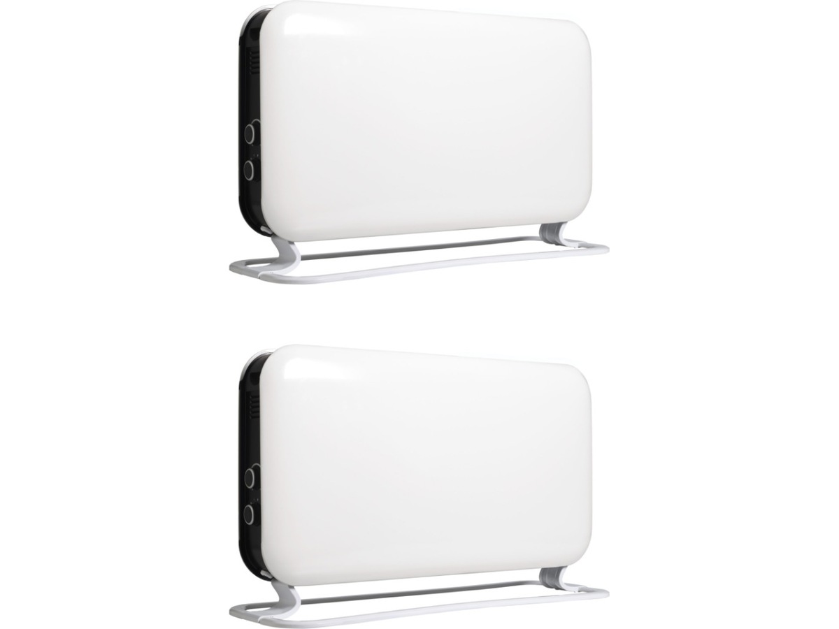 Mill Instant gulvovn 2000W Mec (hvid) 2-pack Radiatorer