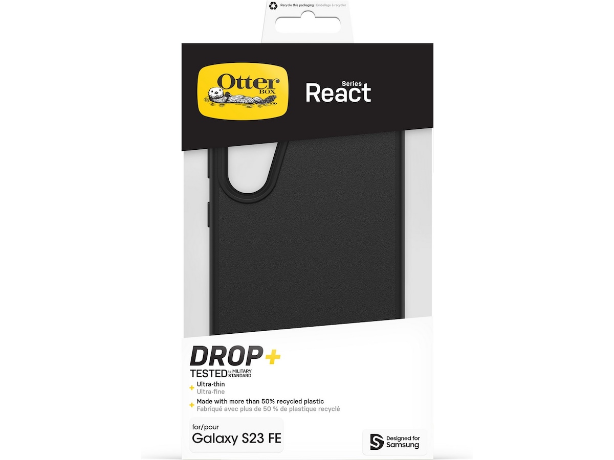 OtterBox Galaxy S23 FE React Cover - ProPack (sort) Mobilcover