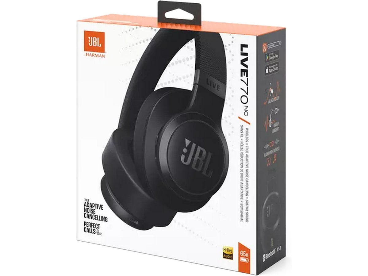 JBL LIVE 770NC ANC Trådløse høretelefoner, Over-Ear (sort) Høretelefoner