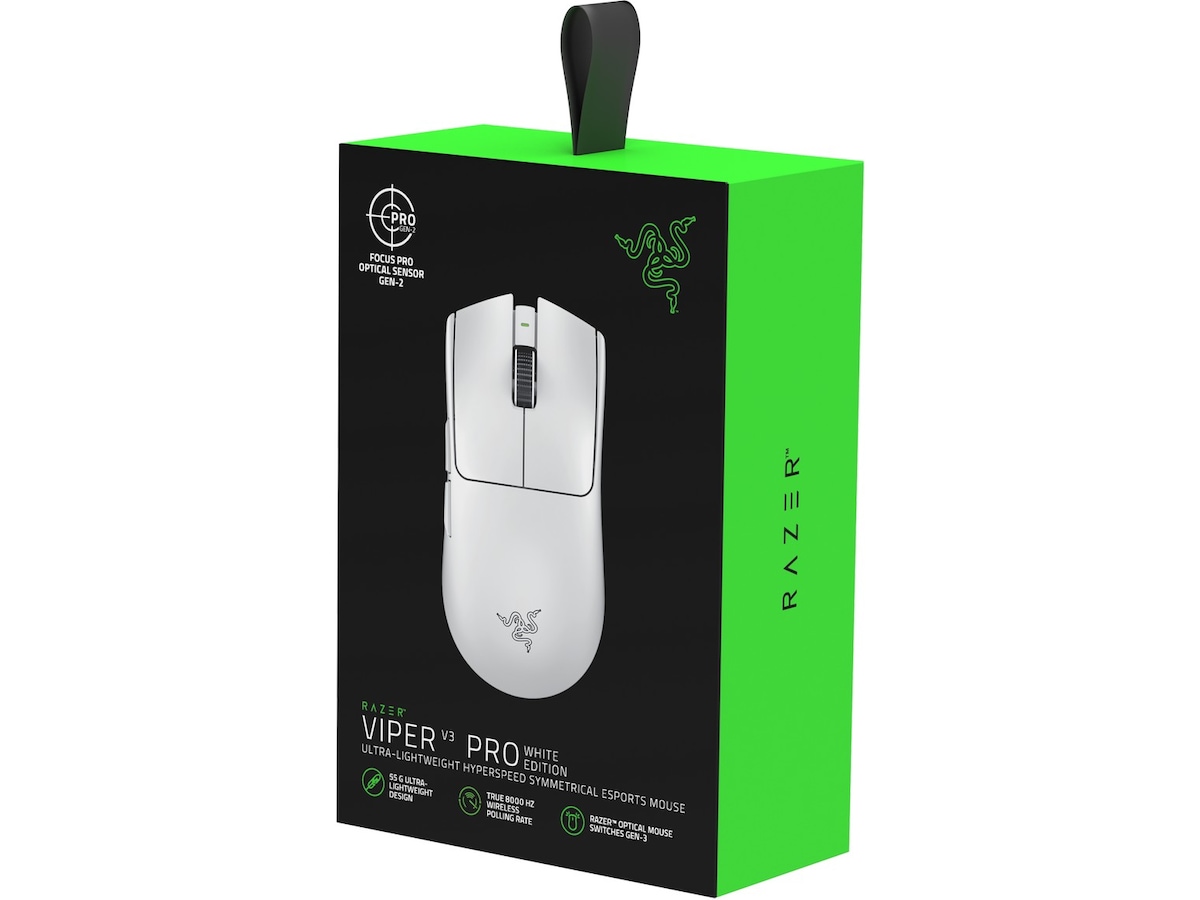 Razer Viper V3 Pro Wireless Esports gaming mus (hvid) Gamingmus