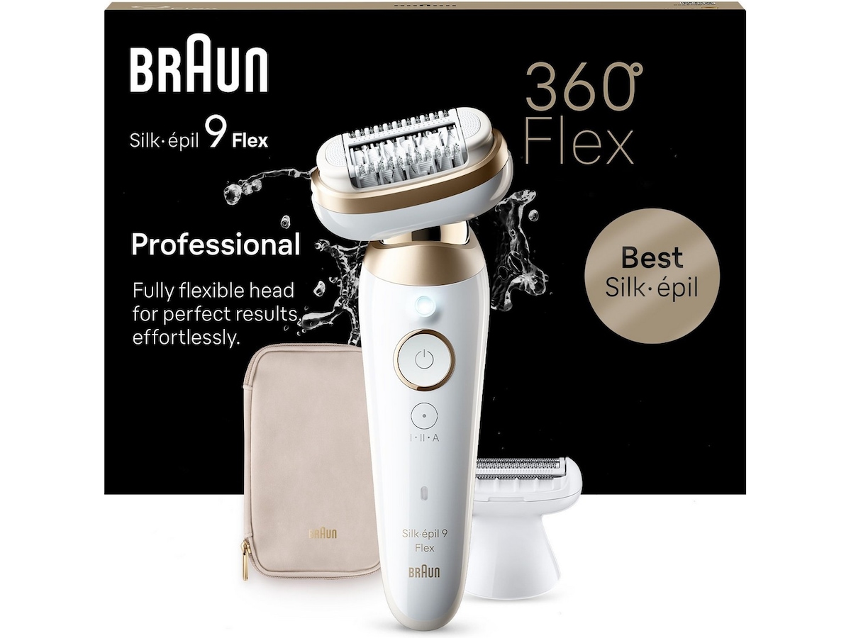 Braun Silk-épil 9 Flex 3D Epilator SES9-041 (hvid/guld) Epilator & IPL-hårfjerning