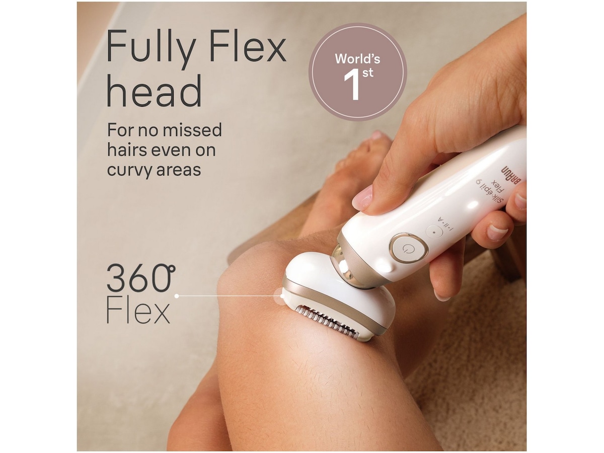 Braun Silk-épil 9 Flex 3D Epilator SES9-041 (hvid/guld) Epilator & IPL-hårfjerning