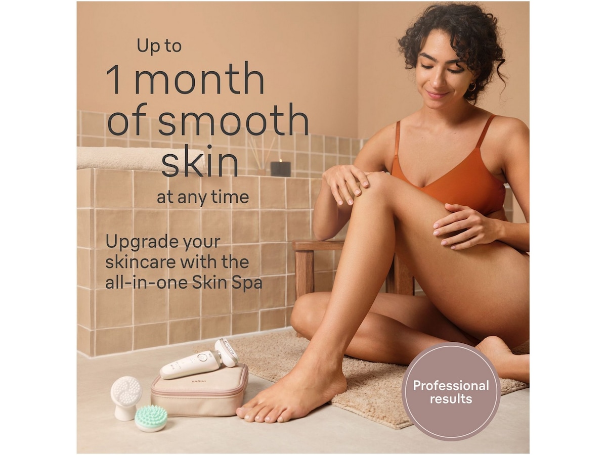 Braun Silk-épil 9 Flex 3S SkinSpa Epilator SES9-481 (hvid/guld) Epilator & IPL-hårfjerning