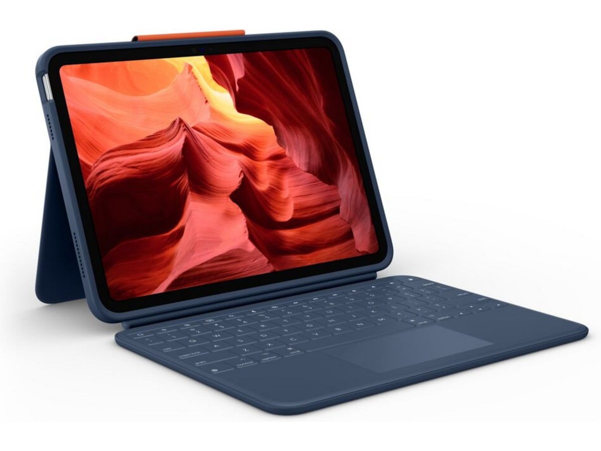 Logitech iPad 10,9" / 11" Rugged Combo 4 Touch tastaturcover (blå) Cover til tablet