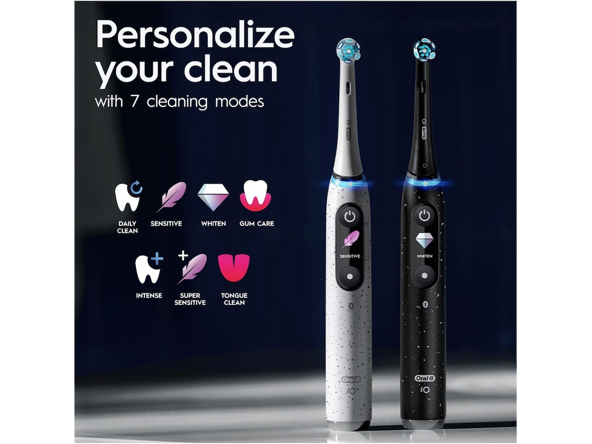 Oral-B iO 10 elektrisk tandbørste (sort) Elektriske tandbørster