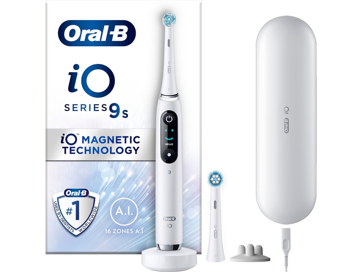 Oral-B iO 9 elektrisk tandbørste (hvid) Elektriske tandbørster