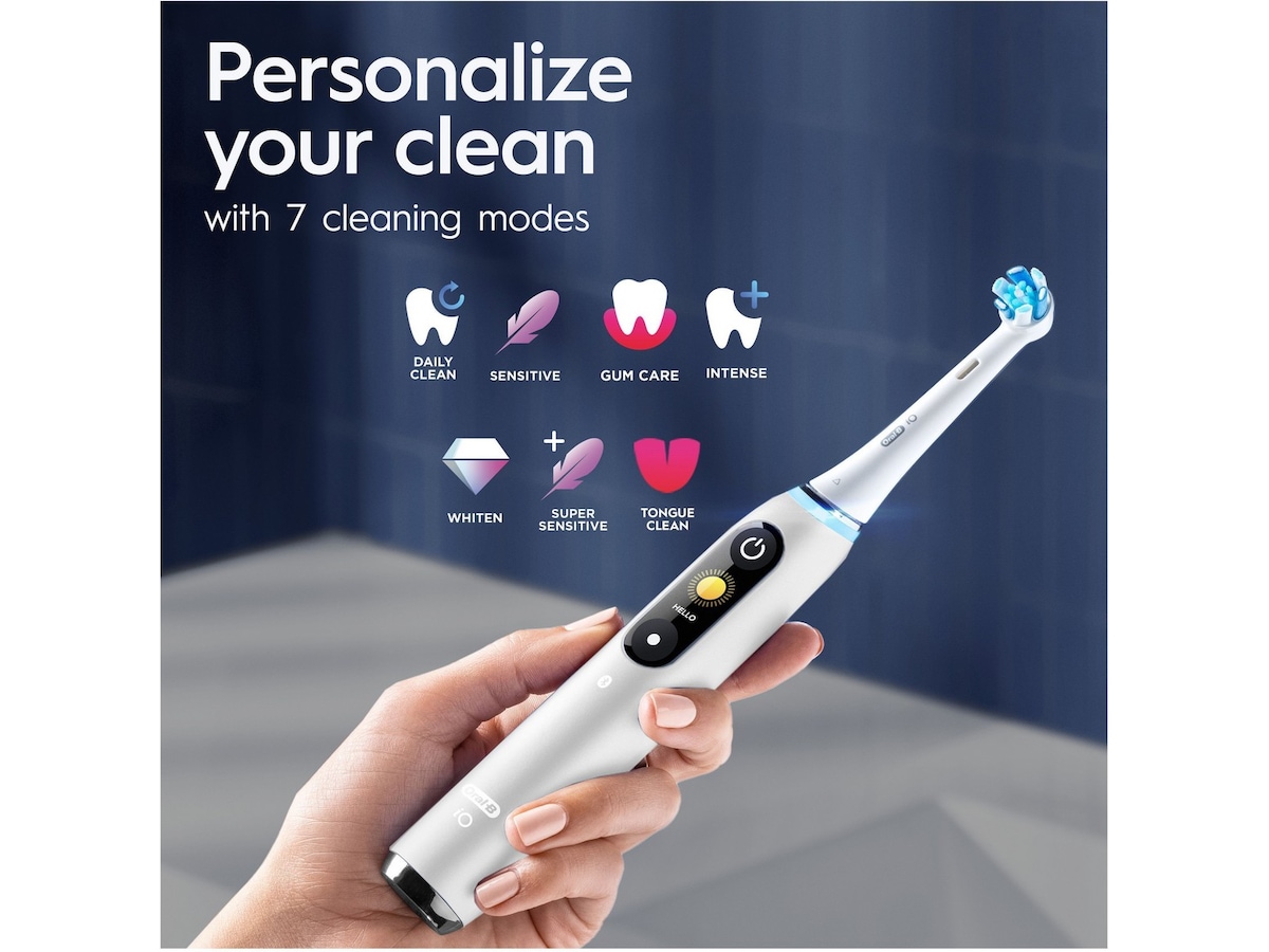 Oral-B iO 9 elektrisk tandbørste (hvid) Elektriske tandbørster