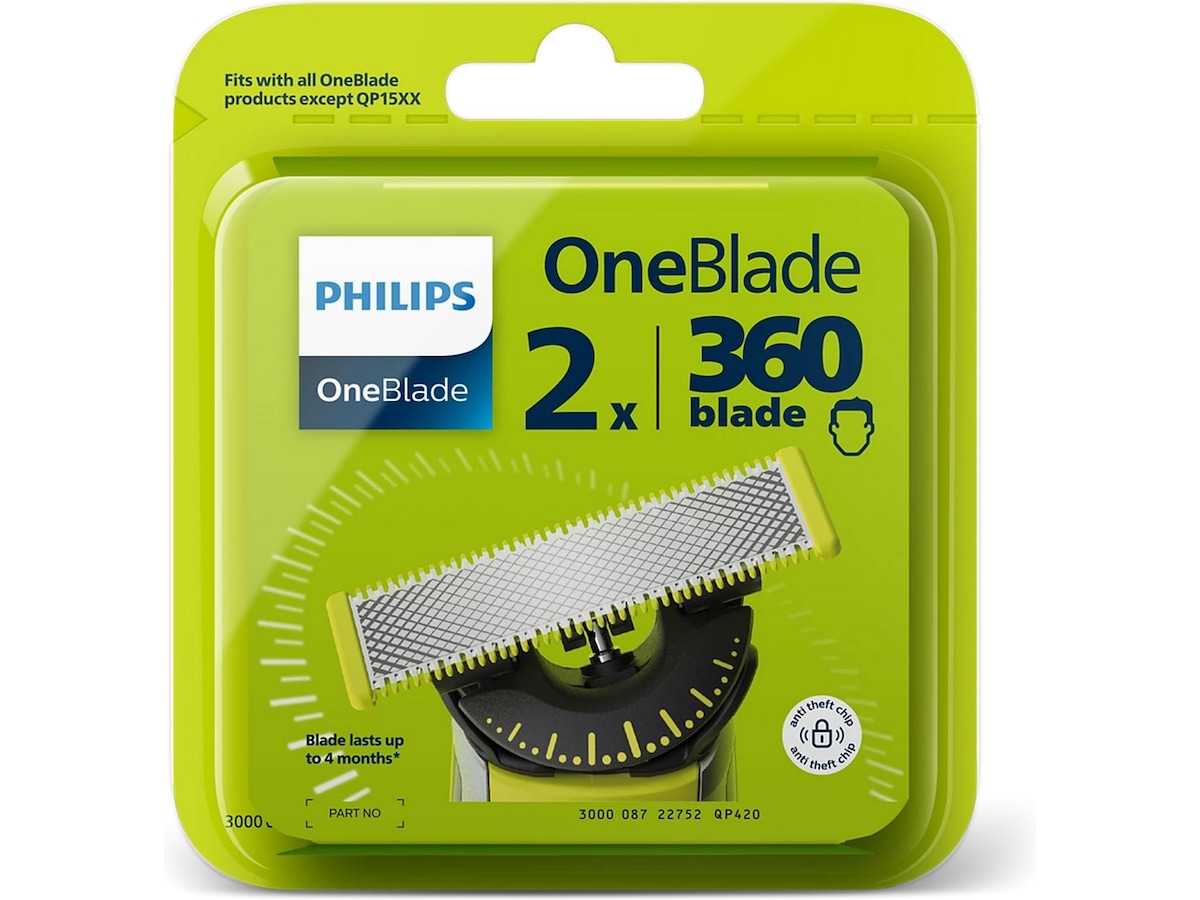 Philips 360 Reserveknivblad QP420/50 2-pak Tilbehør til barbermaskiner