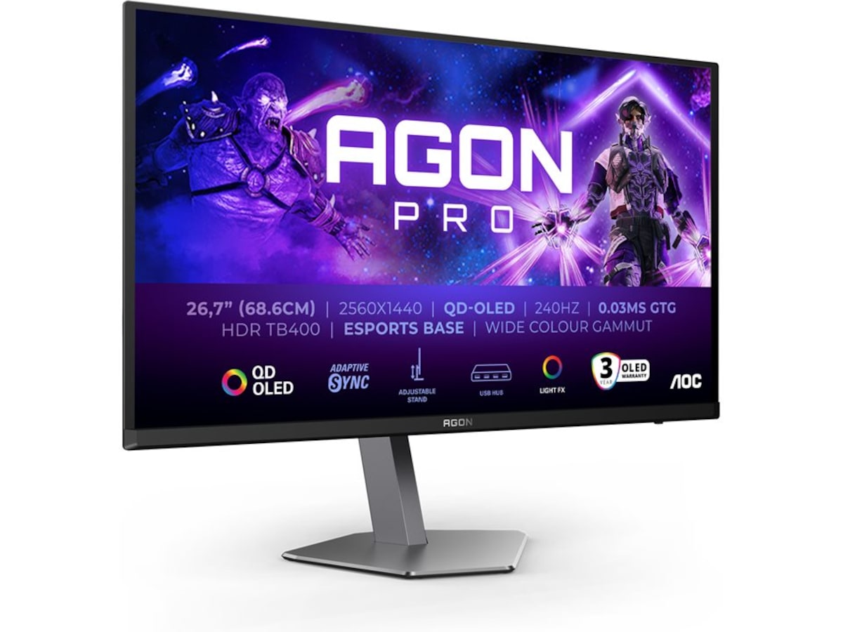AOC 27" gamingskærm Agon Pro AG276QZD2 Gamingskærme