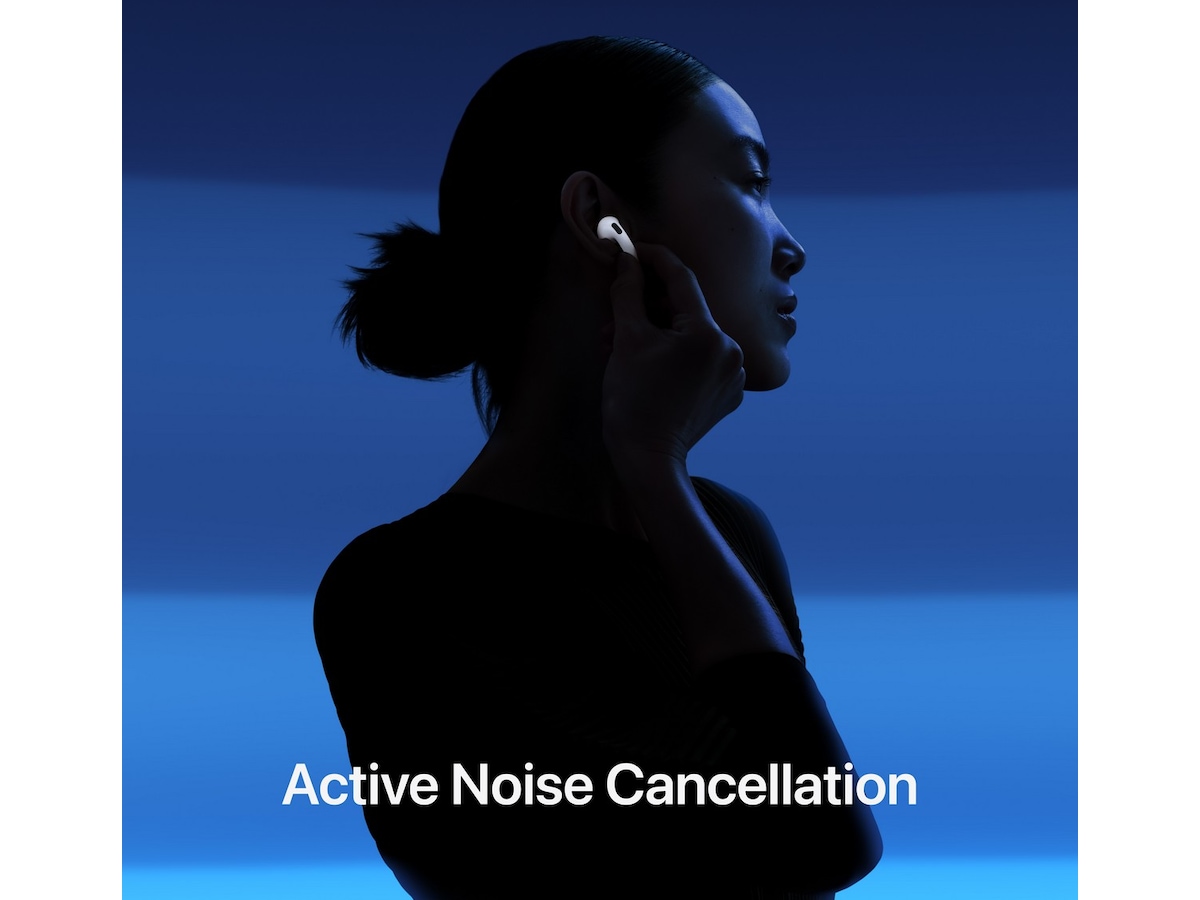 Apple AirPods 4 Aktiv støjreduktion Trådløse høretelefoner, Earbuds (hvid) In-ear høretelefoner