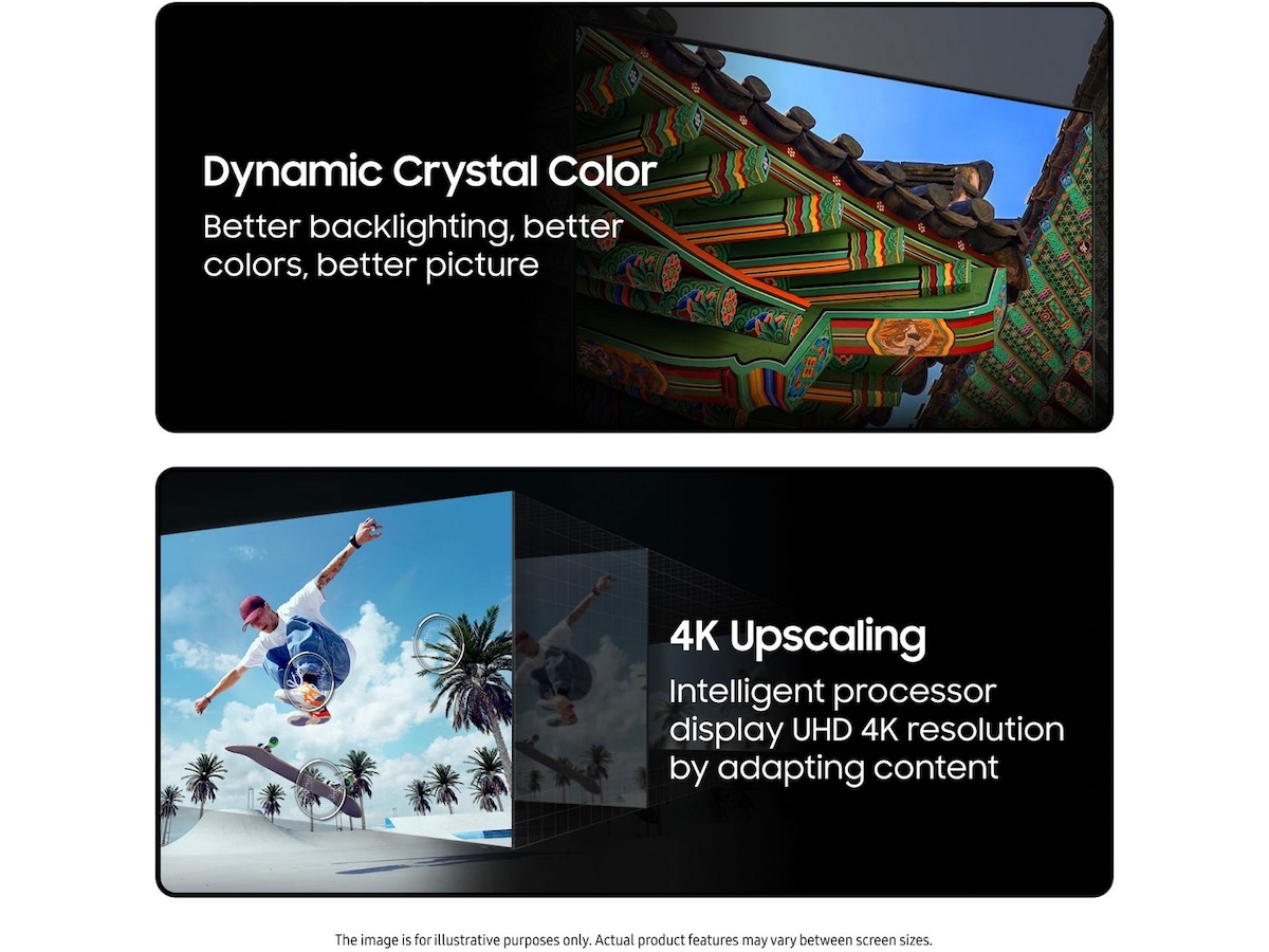 Samsung 75" DU8005 4K Crystal UHD Smart TV TU75DU8005K 70 - 79 tommer TV