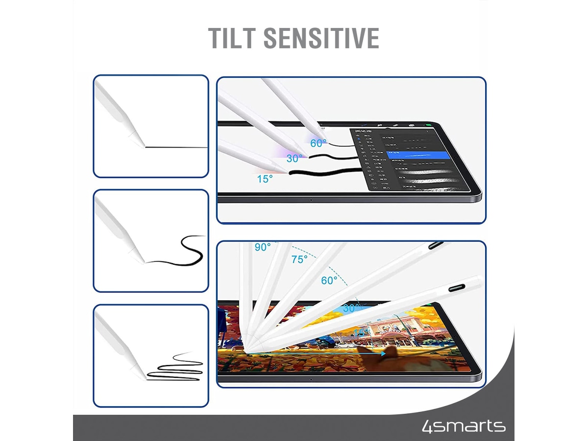 4smarts Pencil Pro 3 iPad stylus (hvid) Tastatur og stylus