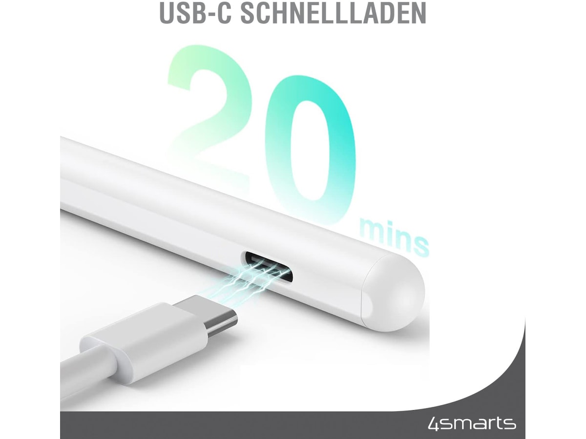 4smarts Pencil Pro 3 iPad stylus (hvid) Tastatur og stylus