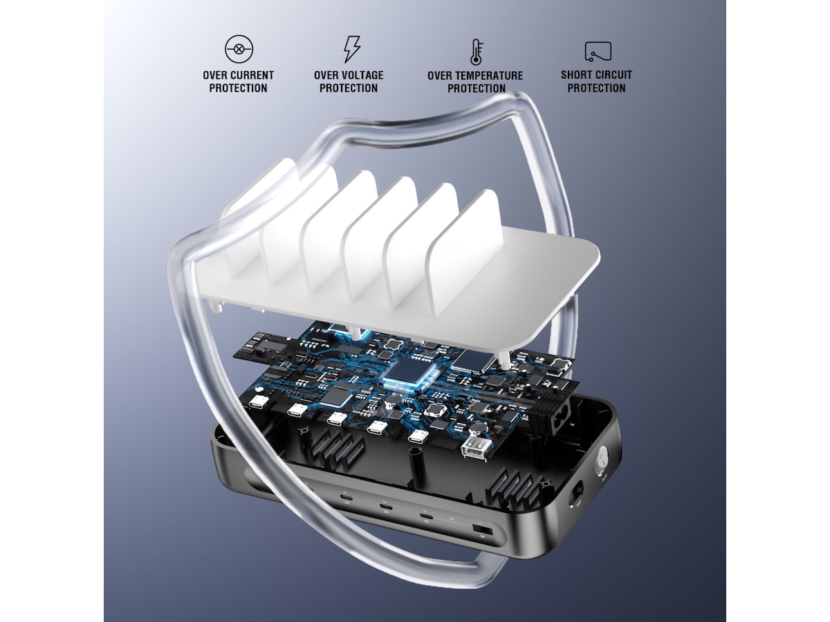 4smarts Team 100W Opladestation (space grey) Ladestation